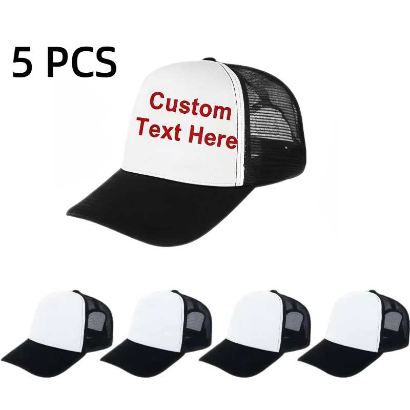 Hat Sublimation Blank - 5pcs diy paint Sublimation Trucker Hats