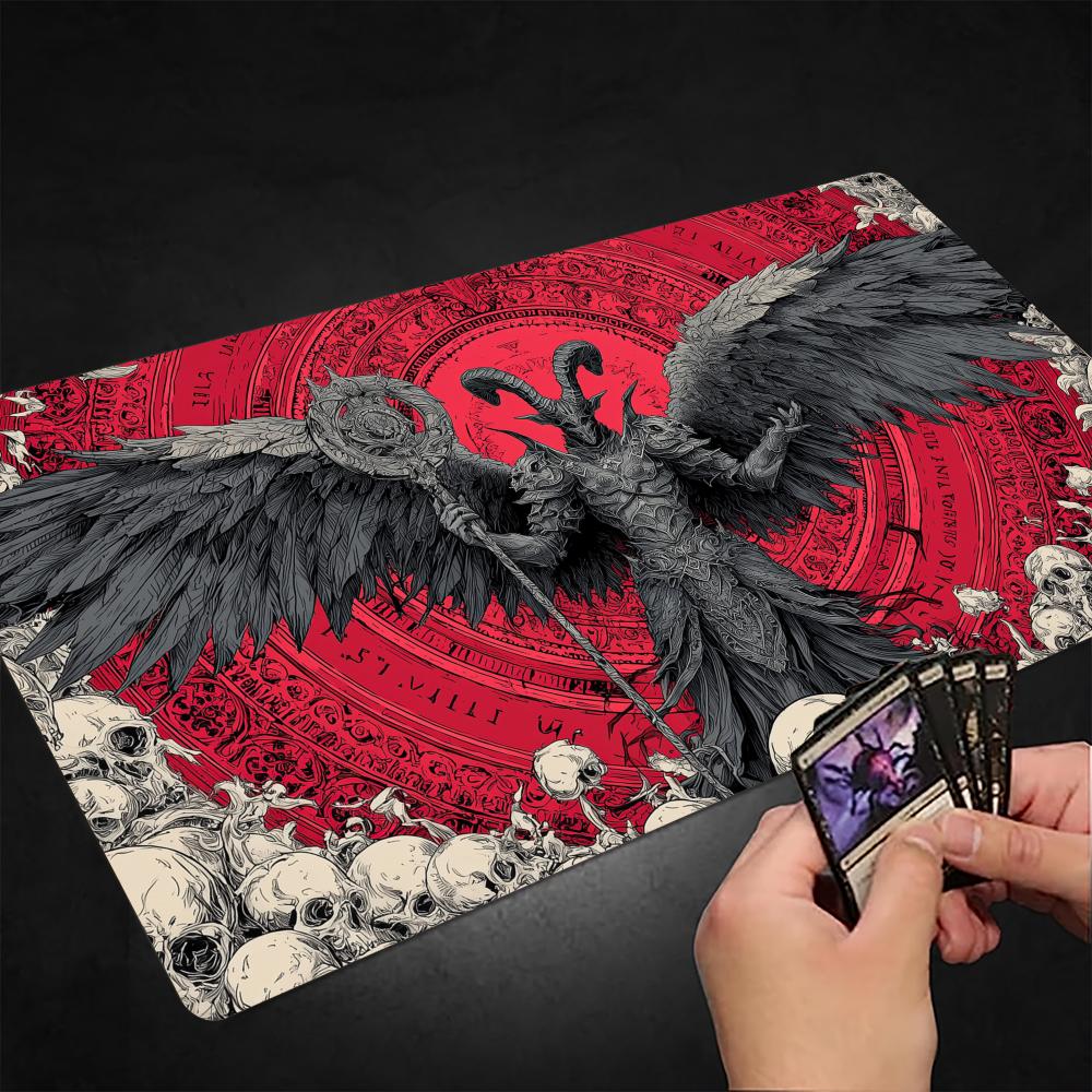 Door Mat Blank - Gothic-style Goat-headed Demon TCG Playmat Magic