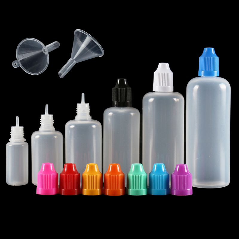 Water Bottle Blank - 5Pcs 3ml-120ml LDPE Empty Plastic Squeezable