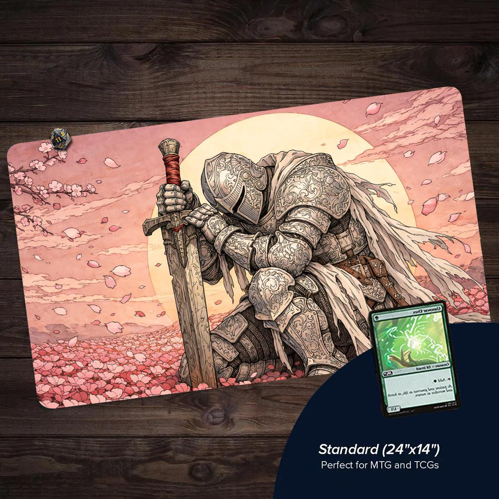 Door Mat Blank - Glamorous Knight and Cherry Blossoms TCG