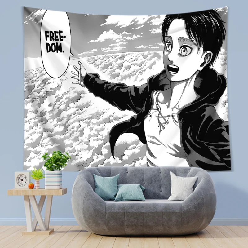 Eren Yeager Freedom Manga Post - огляд і ціна Canvas Wrap Ready