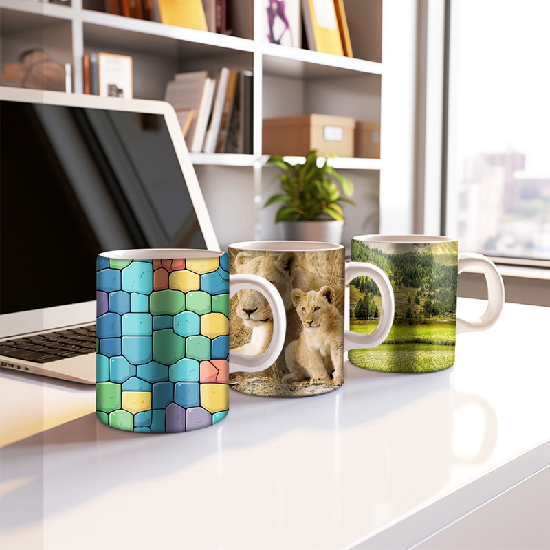 50/100 PCS Sublimation Shrink  - огляд і ціна Sublimation Mug White