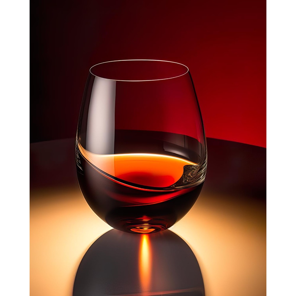 Stemless Wine Glasses Set of 4 - огляд і ціна Tumbler 20Oz White