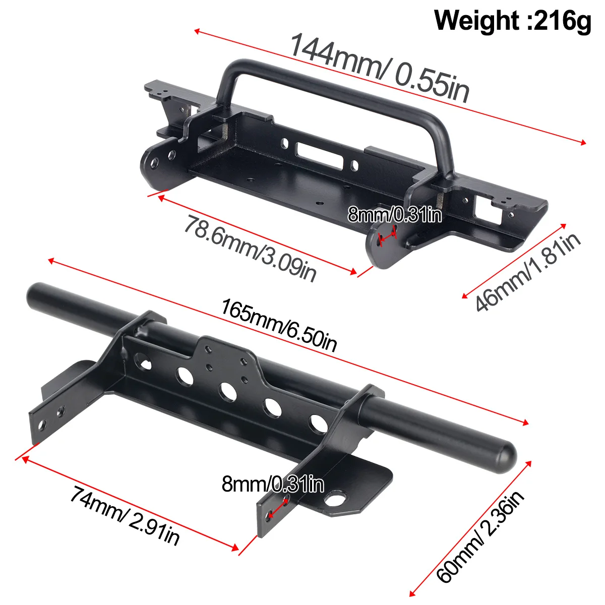 Metal Front and Rear Bumper fo - огляд і ціна Metal Photo Panel