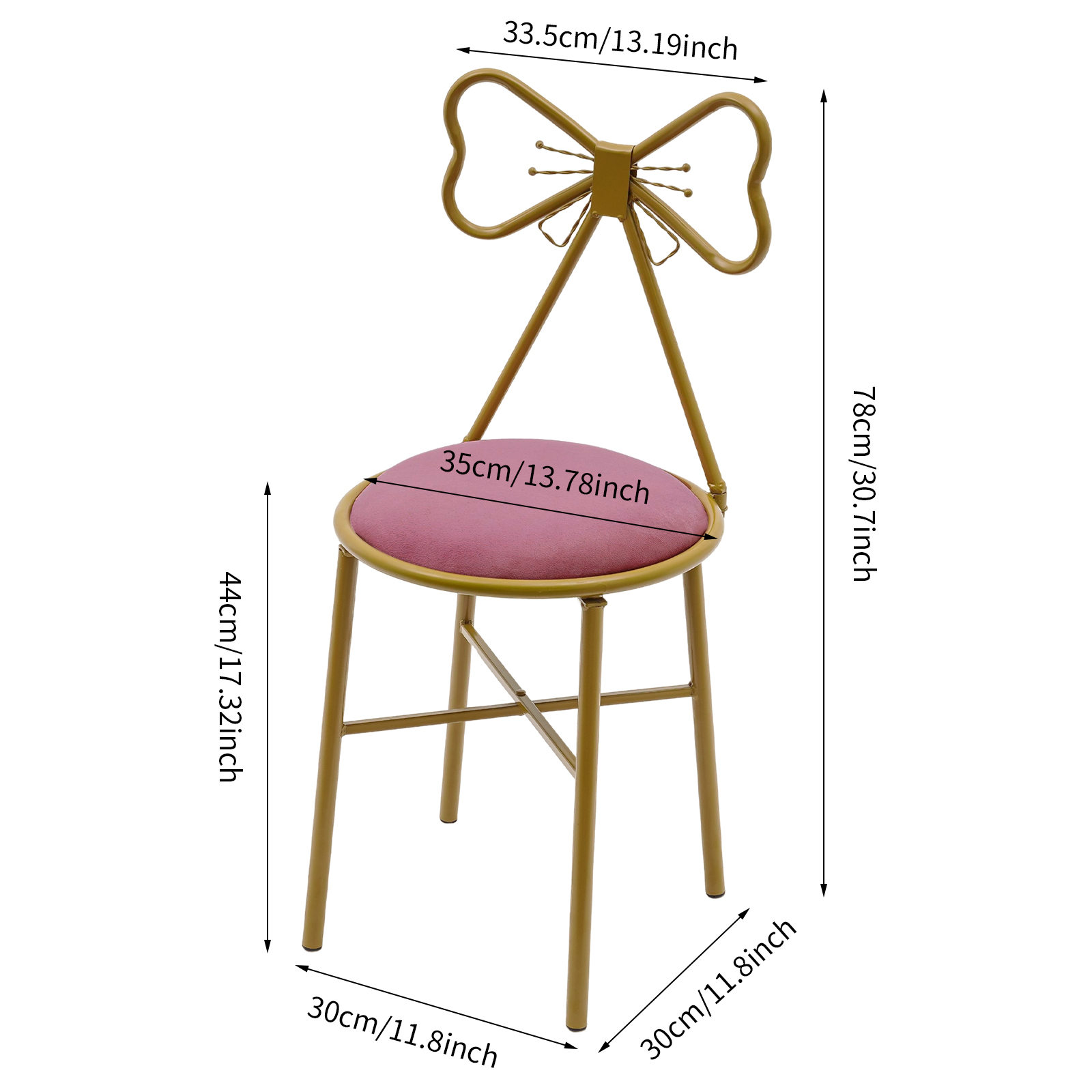 Pink Butterfly Backrest Vanity - огляд і ціна Metal Photo Panel